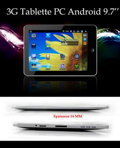 Vente de tablette PC 3G cran tactile portable 