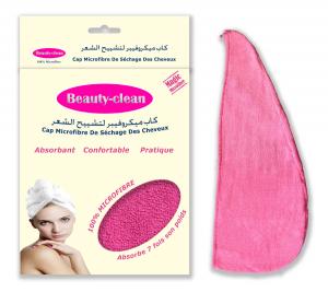 Beauty-clean, Gants & Cap cheveux en Tissu Microfibre