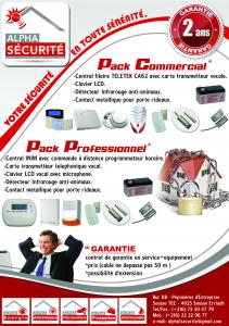 Vente de Systme Alarme kit commerciale + kit Professional.