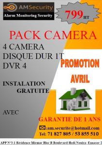 Promotion avril pack camera de surveillance
