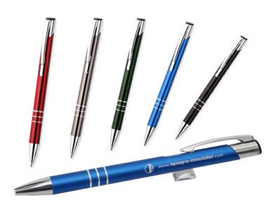 Demande de devis de  500 stylos publicitaire en mtal bleu + gravure laser