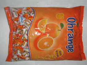 Vente de bonbons orange