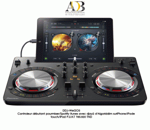 Contrleur logiciel DJ compact et multicolore PIONEER