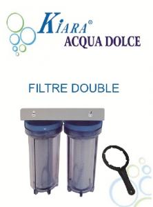 Filtre  eau double KIARA