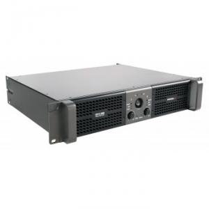 Stereo power amplifier 2 x 1200 W at 2 ohm with selectable LPN filter