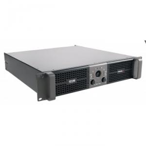 Stereo power amplifier 2 x 3000 W at 2 ohm with switchable CLIP limiter