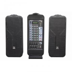 Portable all-in-one, luggage-style sound system