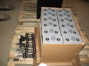 Batterie de traction DIN pour chariot lvateur en kit  monter