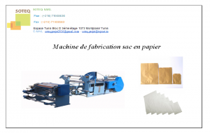 Machine de fabrication sac en papier