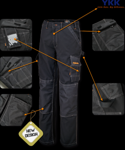 Vente de Pantalon de travail, style multi poches