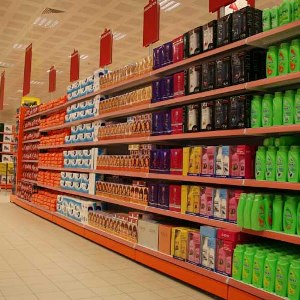 Rayonnage mtallique pour magasin 