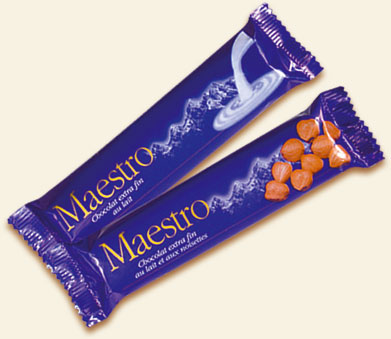 Mini tablette de chocolat au lait: MAESTRO