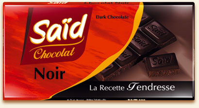Tablette de chocolat noir SAID