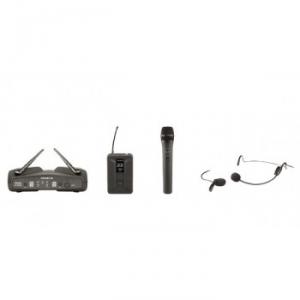 PLL UHF Dual Channel Wireless Microphone System