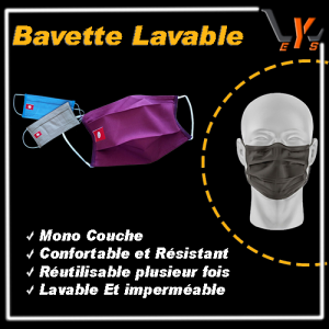 Bavette lavable M1