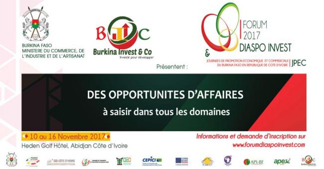  Forum Diaspo Invest et  Journées de promotion économique et commerciale  en Côte d’Ivoire 