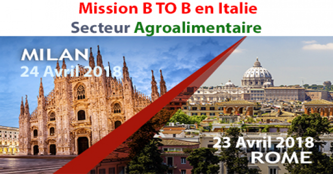  Mission BTOB en Italie dédié au secteur agroalimentaire 
