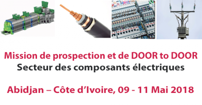 Mission de prospection et de DOOR to DOOR  Secteur des composants électriques