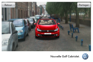  Ralit augmente : Volkswagen Virtual Golf Cabriolet  